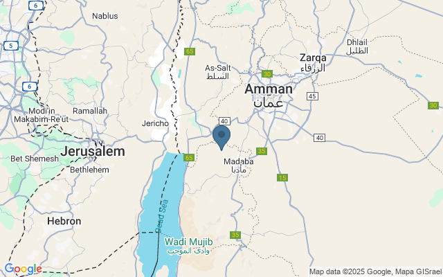 Kaart met locatie Mount Nebo